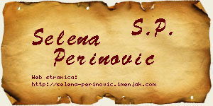 Selena Perinović vizit kartica